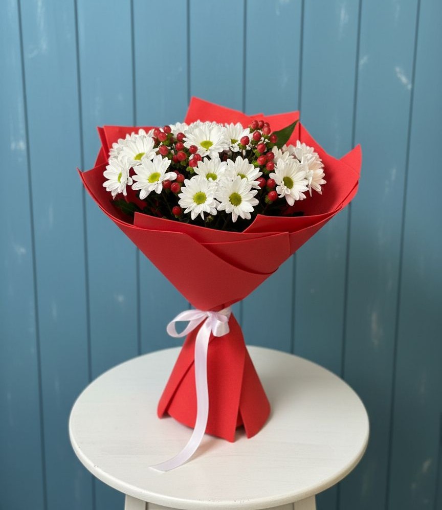 Букет цветов из: Хризантемы в Кинель-Черкассы