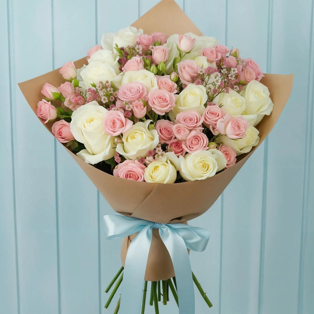 Букет цветов из: Розы в Кинель-Черкассы