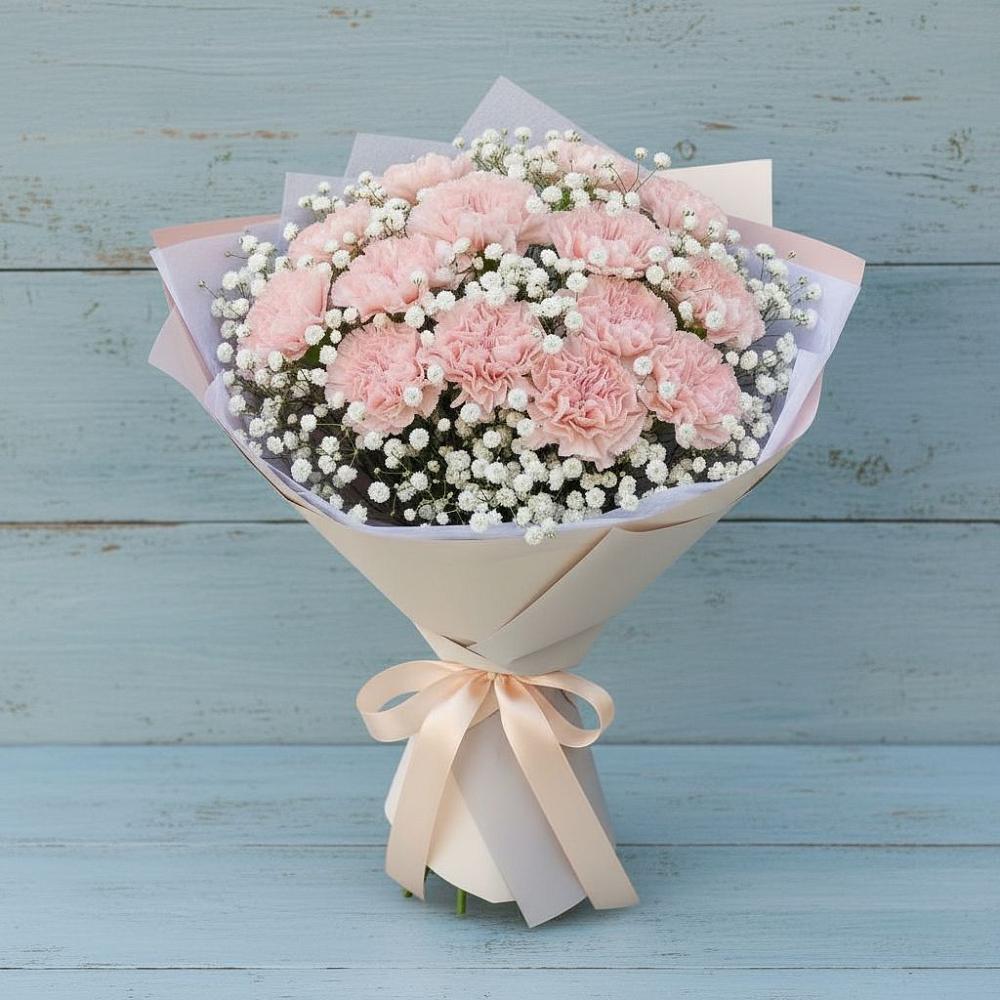 Букет цветов из: Гвоздики в Кинель-Черкассы