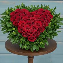 Цветочная композиция из Розы в виде сердца в Кинель-Черкассы