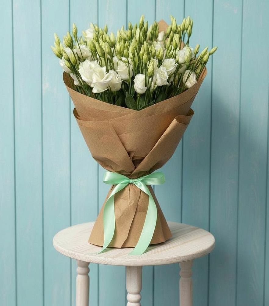 Букет цветов из: Лизиантусы в Кинель-Черкассы