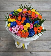 Букет цветов из:  Розы и Хризантемы в Кинель-Черкассы
