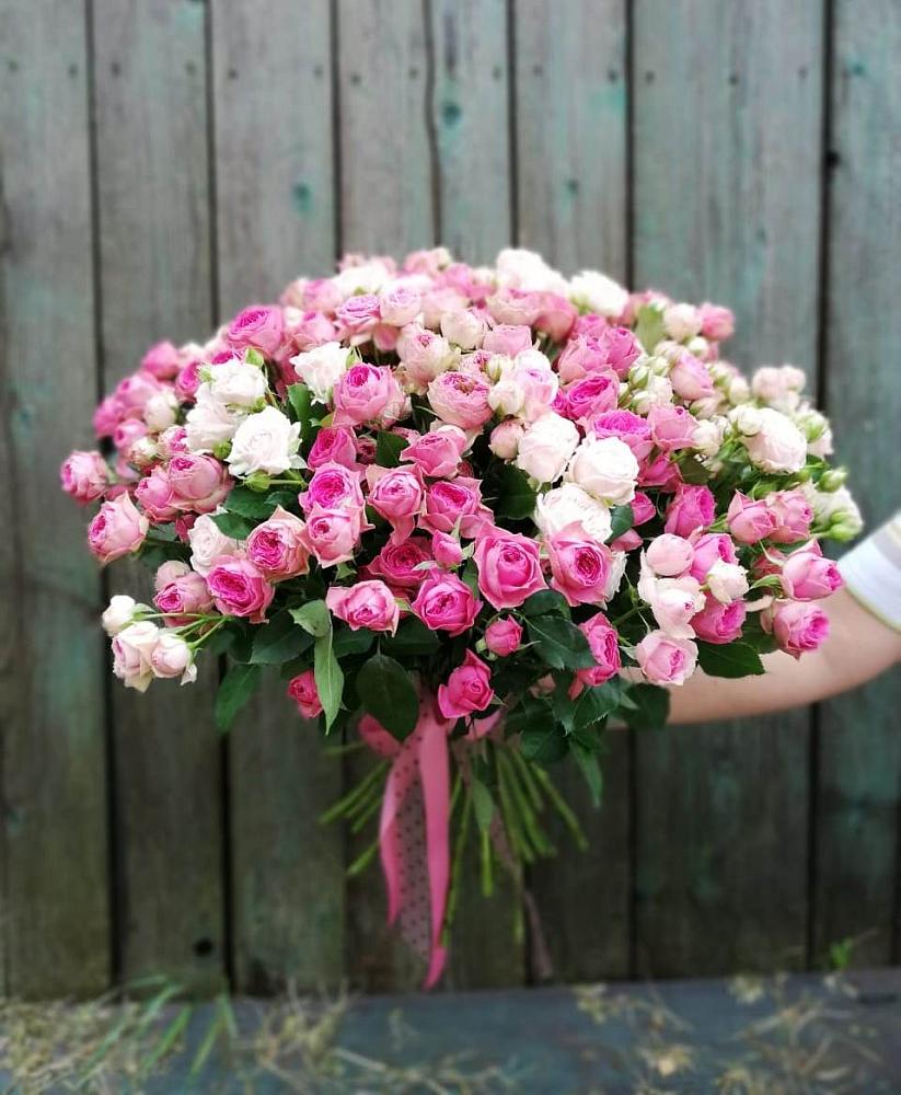 Букет Розовые кустовые розы Натали и Лав Лидия в Кинель-Черкассы