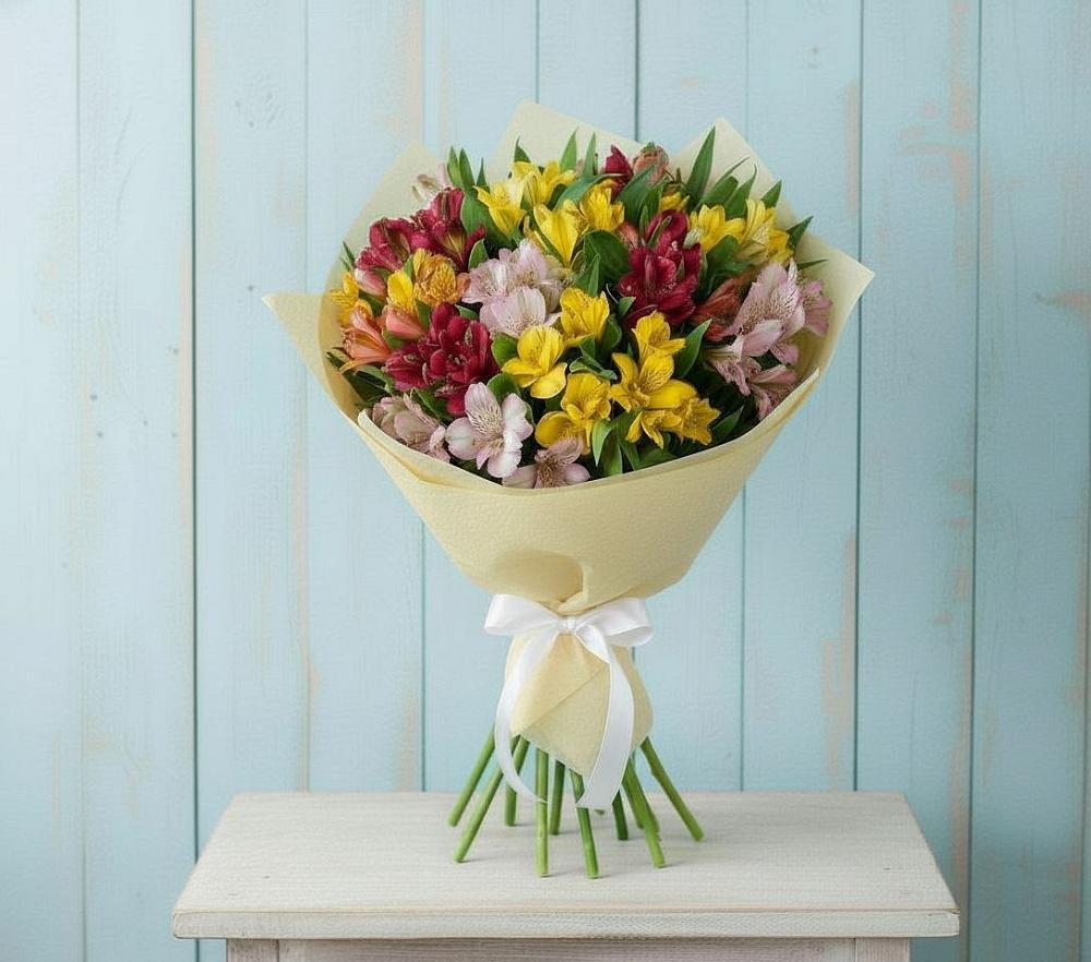 Букет цветов из: Альстромерии в Кинель-Черкассы