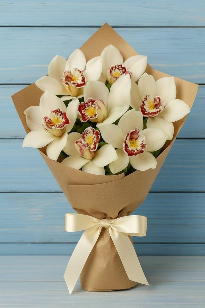 Букет цветов из: Орхидеи и Розы в Кинель-Черкассы